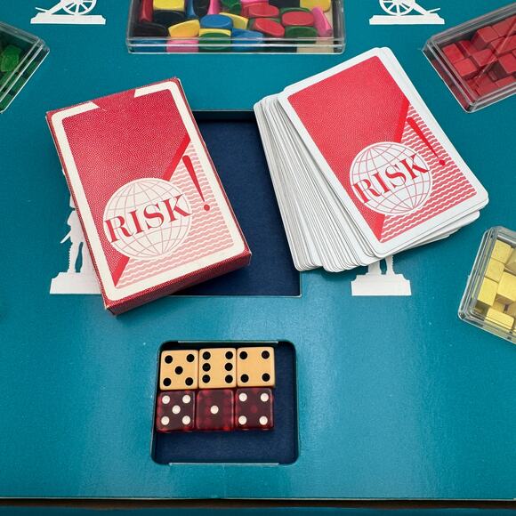 Vintage 1959 Risk Board Game Wooden Pieces Parker Brothers - Picture 3 of 11